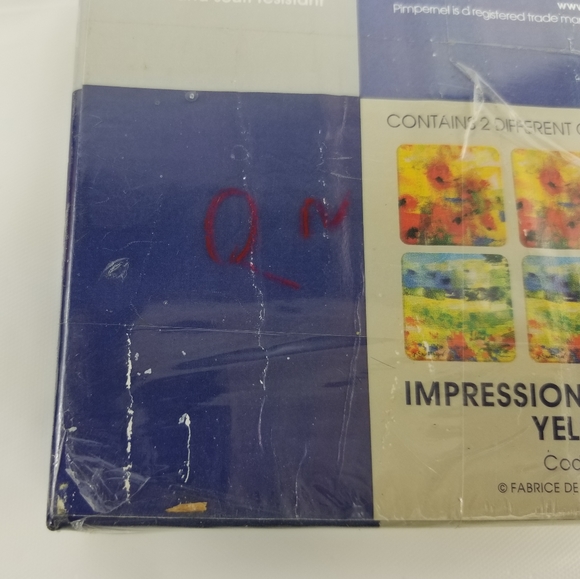 - Pimpernel set of 6 coasters impressionist Flowers - Picture 4 of 5